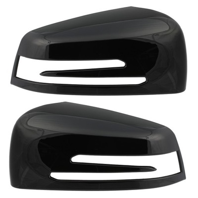 Mercedes glk cls b w246 накладки дзеркало чорні фото №1