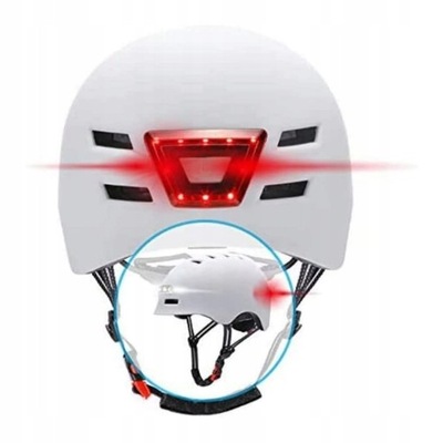 Kask rowerowy Beeper ME135M-W biały r. M