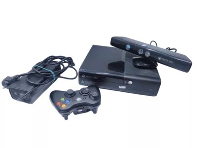 KONSOLA XBOX 360 E 250GB / 1X PAD / KINECT /2X GRA