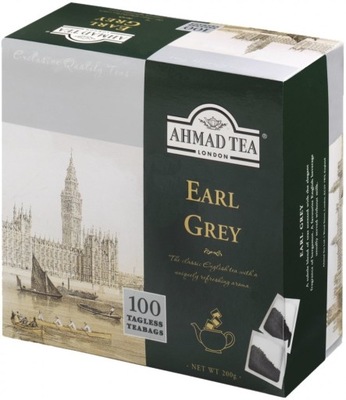 Herbata Earl Grey czarna w torebkach Ahmad 100szt