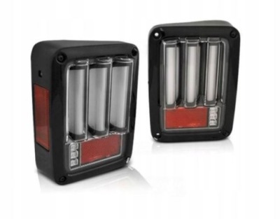 Лампы chrysler jeep wrangler jk 07-18 black led фото №1