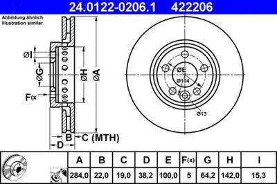 DISKU HAMULC. ROVER 75 99-04 