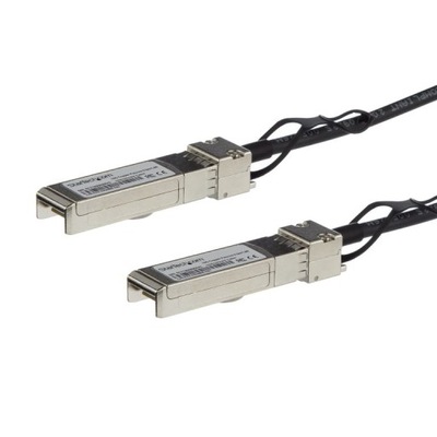 StarTech SFP10GPC05M kabel sieciowy Czarny 0,5 m