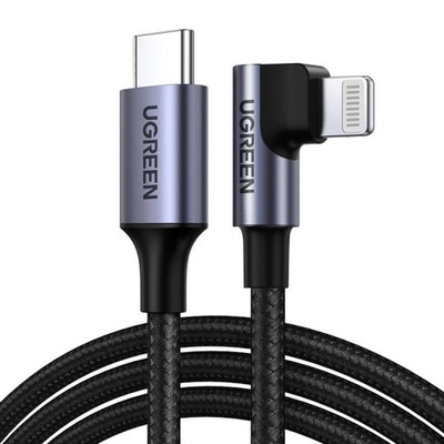 Kabel USB typC Lightning Kątowy UGREEN MFI 3A 1M