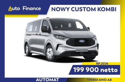 Ford Nowy Transit Custom KOMBI AWD 170 KM A8 TREND ! 2024