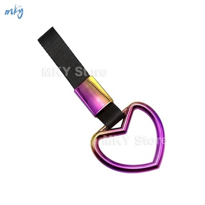 Colorful Tsurikawa Ring Heart JDM racing Train Bus Handle Hand Strap~54678