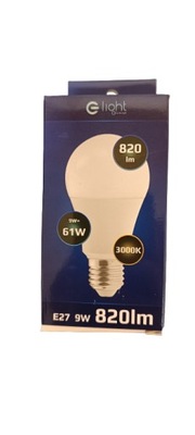 ŻARÓWKA LED A60 E27 9W 820LM WW 20000h