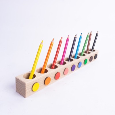 Sorter na kredki Montessori 9 kolorów