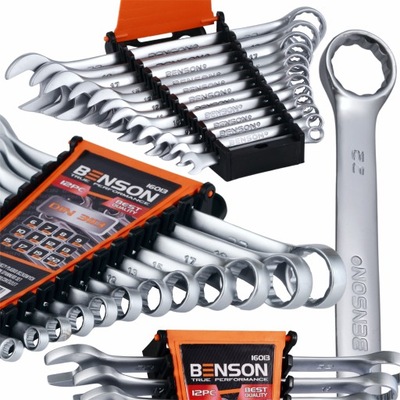 КОМПЛЕКТ КЛЮЧІВ У ПОЛЬЩІ PŁASKO-OCZKOWYCH 12PC BENSON DIN3113