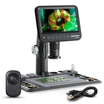 Mikroskop Cyfrowy 1600x Inskam 318 Ekran LCD FullHD 1080p 28 LED USB-C
