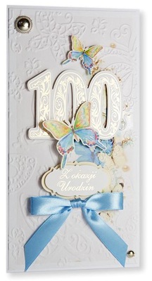 Kartka 100 urodziny urodzinowa sto lat setka U102
