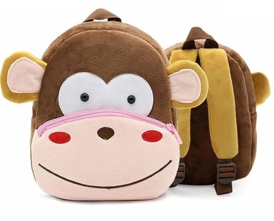 Pluszowy Plecak Przedszkolaka Dziecka - Małpka