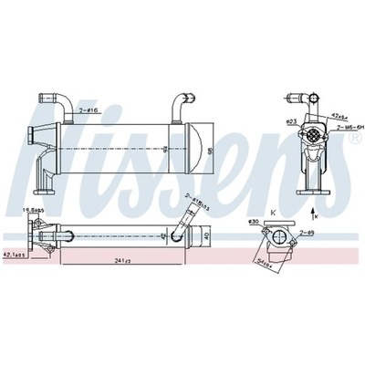 CHLODNICA, RECYRKULACJA GASES DE ESCAPE NISSENS 989327  