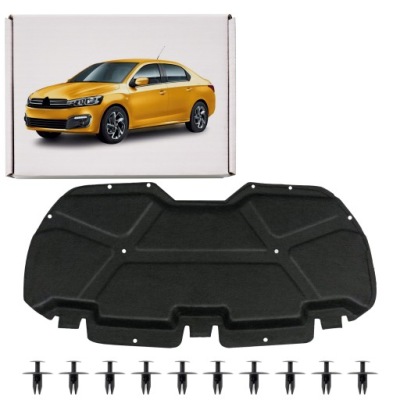 Citroen c-elysee ii 2012+ шумоизоляция капот с комплектом клипсы 9805488280 фото №1