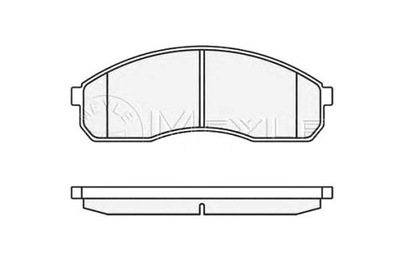 Meyle гальмівні колодки гальмівні kia перед carnival 99- preg фото №1