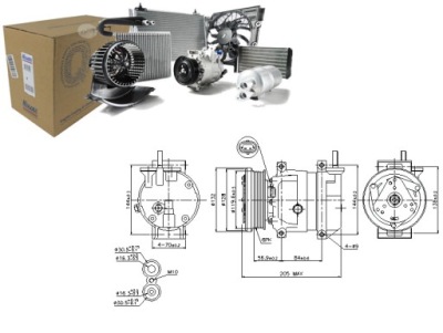Nis89221 компресор кондиціонера chevrolet aveo / k фото №1