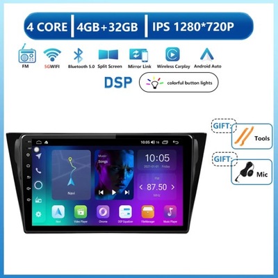 NAVEGACIÓN GPS PARA VW VOLKSWAGEN BORA 2016-2018 DSP ANDROID 13 CARPLAY AUTO  