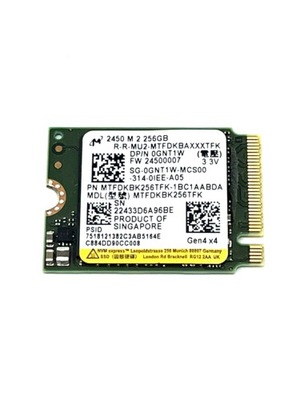 DYSK SSD MICRON 2450 4x4GEN 256GB M.2 2230 NVME