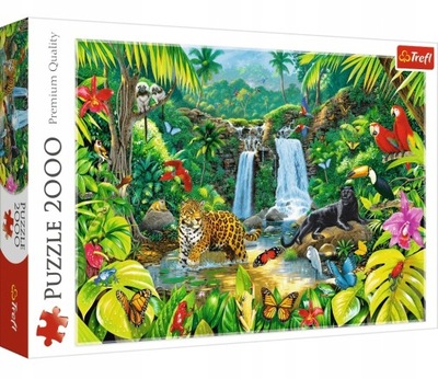 TREFL puzzle 2000 Las tropikalny - KD