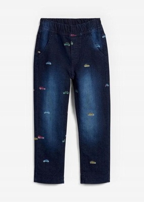 John Baner Jeanswear 122 _DYI GRANATOWE JEANSY Z NADRUKIEM