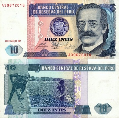 # PERU - 10 INTIS - 1987 - P-129 - UNC