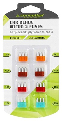 Предохранители płytkowe micro3 8szt. фото №1