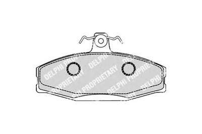 Delphi гальмівні колодки гальмівні skoda favorit favorit form фото №1