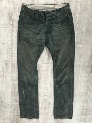 REPLAY___MORESK męskie spodnie jeans RURKI__W32L34