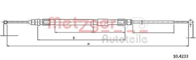 METZGER 10.4233 CIĘGŁO, ТОРМОЗ СТОЯНОЧНИЙ