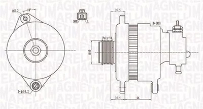 MAGNETI MARELLI 063731899010 ГЕНЕРАТОР OPEL