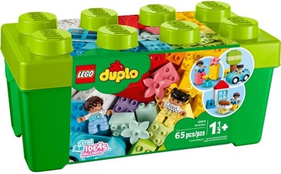 LEGO DUPLO kolorowe klocki 10913 Pudełko z klockami Brick Box 65 elementów