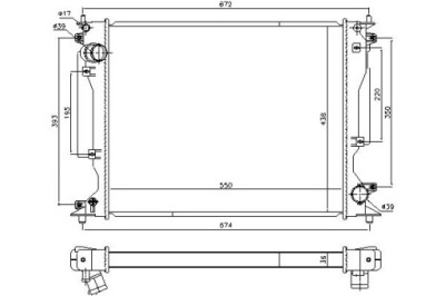 Nissens радиатор воды lexus is 2 200d gse2_. al фото №1