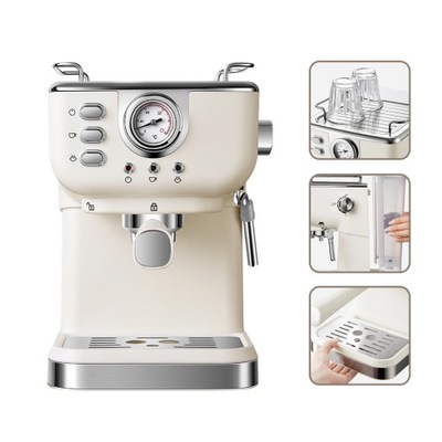 EKSPRES DO KAWY MOCNY WŁOSKI PÓŁAUTOMATYCZNY PROFESJONALNA MASZYNA 1.5L