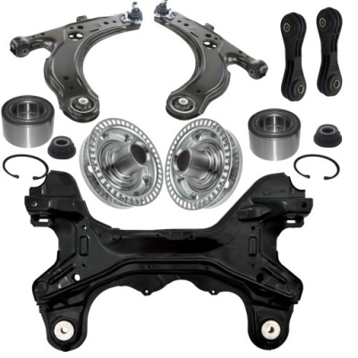 Рама підрамник перед балка підшипник + ступиця skoda octavia i vw golf 4 kpl фото №1