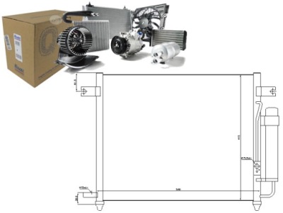 Nissens радиатор кондиционера с осушитель chev фото №1