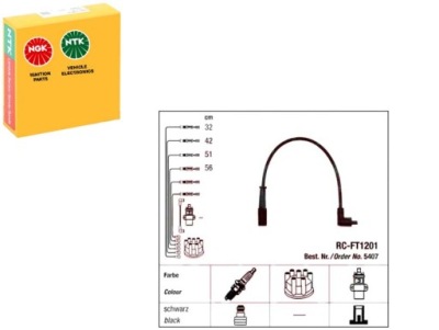 Ngk провода зажигания fiat brava o 1.4 12v 09.96- ngk фото №1