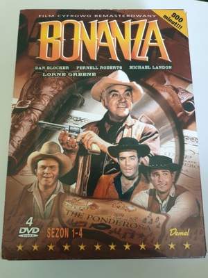 (4 DVD) BONANZA sezon 1-4 (1959-1973)