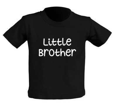 Koszulka nadruk z napisem LITTLE BROTHER 9-11 lat