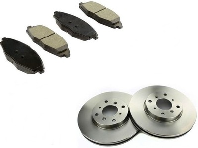 DISCS + PADS FRONT CHEVROLET SPARK II M300 09-  