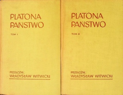 Platon - Państwo Tom 1 i 2