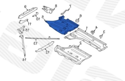 Bmw x3 g01 , 18 - защита подвеска 51757394810 фото №1