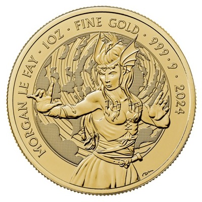 ZŁOTA MONETA MITY I LEGENDY MORGAN LE FAY 1 OZ 2024