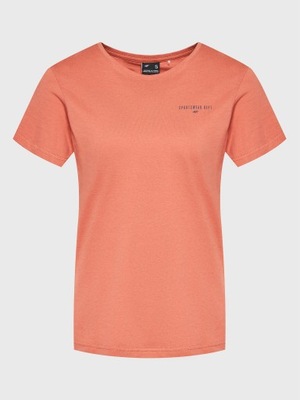 4F T-Shirt H4Z22-TSD028 Pomarańczowy Regular Fit
