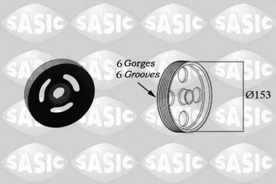 SASIC 2150004 RUEDA POLEA DE EJE CITROEN 2.0HDI  