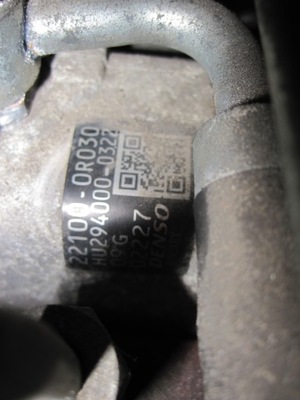 LEXUS IS200 TOYOTA 2.2 D 09R. 177 KM 22100-0R030 PUMP HIGH PRESSURE FUEL PUMP  