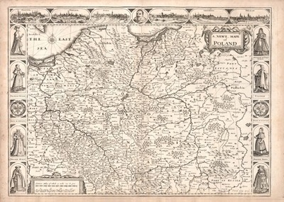 Stara MAPA Polski 1676r. 85x60