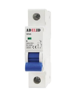 Overcurrent circuit breaker Adelid WN6 1P B16A