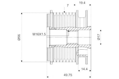 Valeo шкив генератора mercedes фото №1