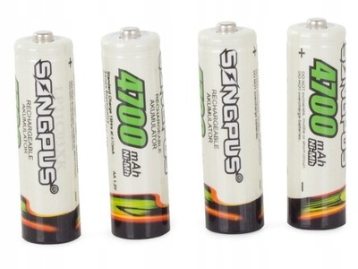 Bateria baterie AA akumulatorki R6 4700mAh paluszki 4 szt
