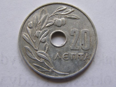 GRECJA GREECE 20 LEPTA 1966 ROK BCM !!!!!!!!! 0540